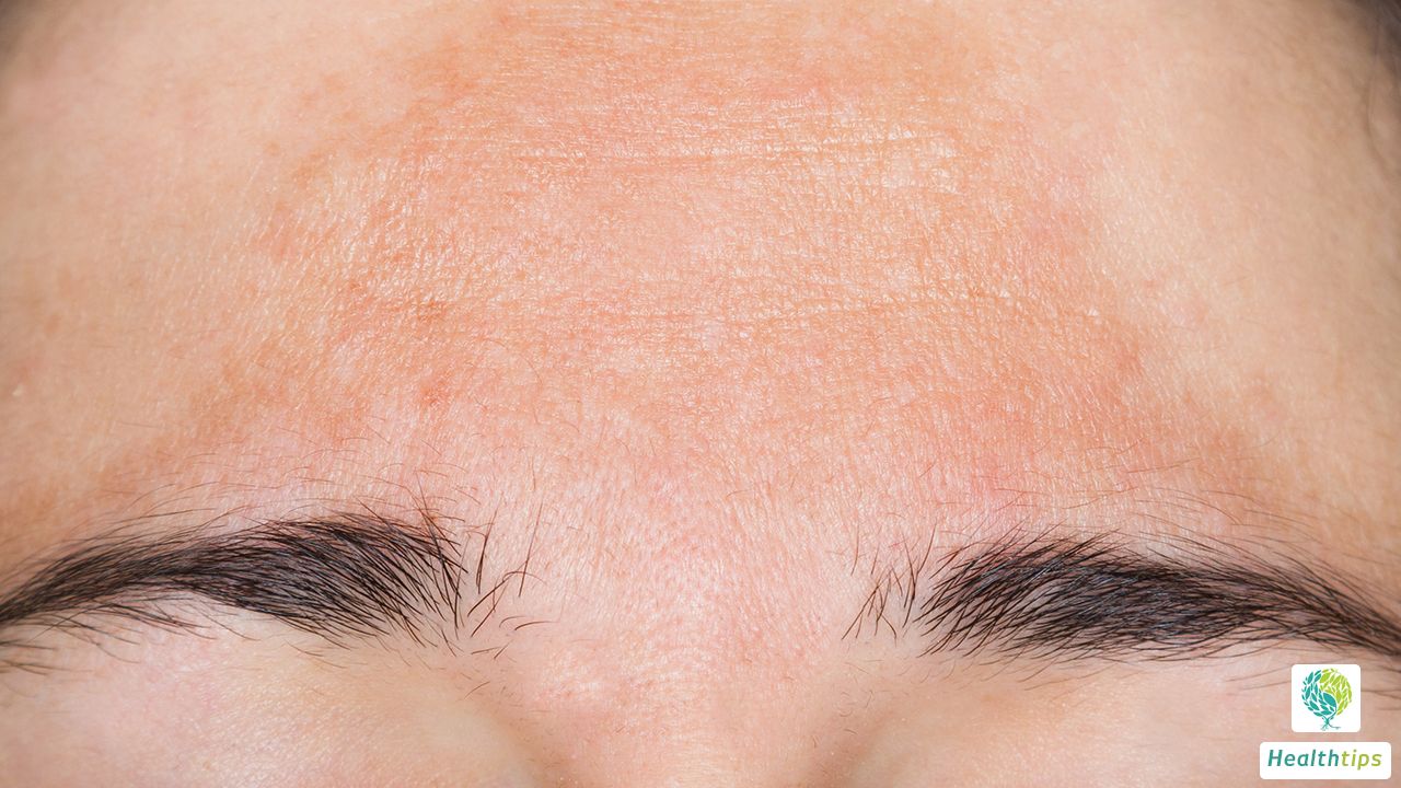 What are the symptoms of folliculitis on the face?